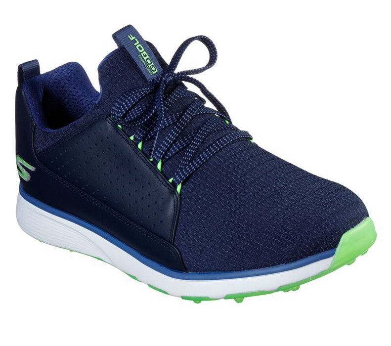 Skechers Herr Marinblå/Ljus Gröna Sneakers - Go Golf Mojo Elite - Sverige (FYGWU-5387)